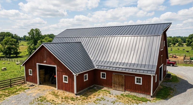 Barn Roof Replacement in East Waterboro, ME