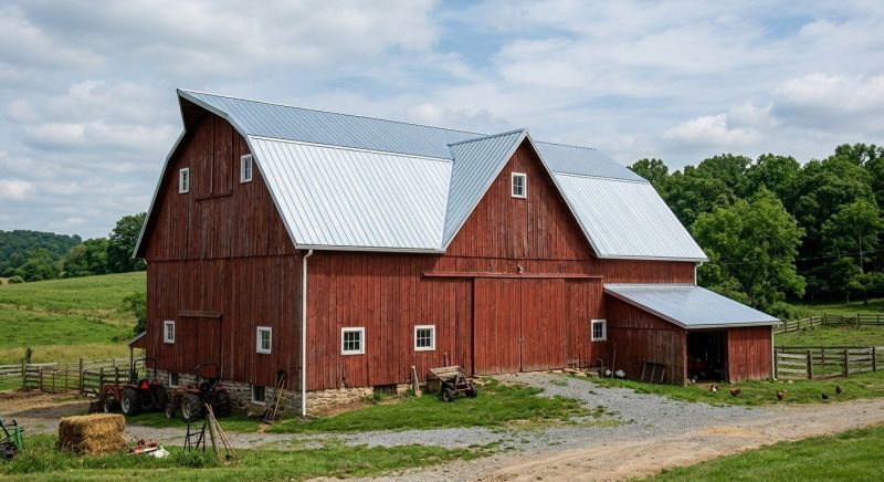 Barn Roof Replacement in Saco, ME