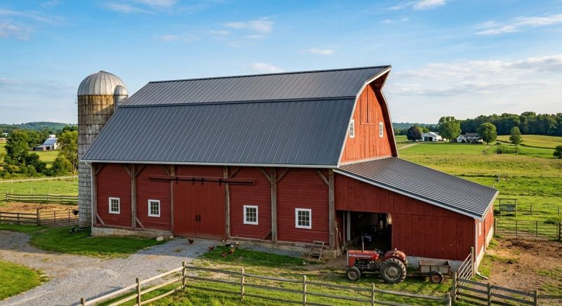 Barn Roof Replacement in South Portland, ME