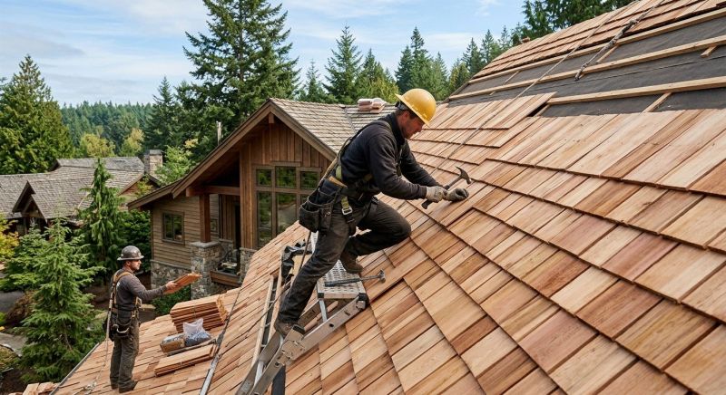 Cedar Roof Installation in Kennebunkport, ME