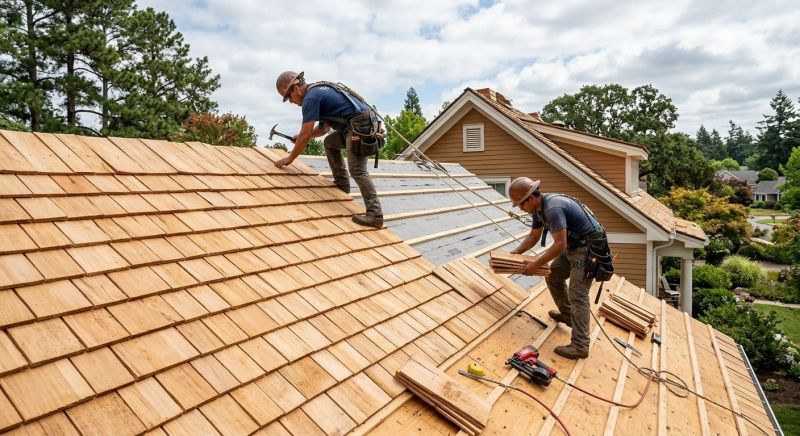 Cedar Roof Installation in Kennebunkport, ME