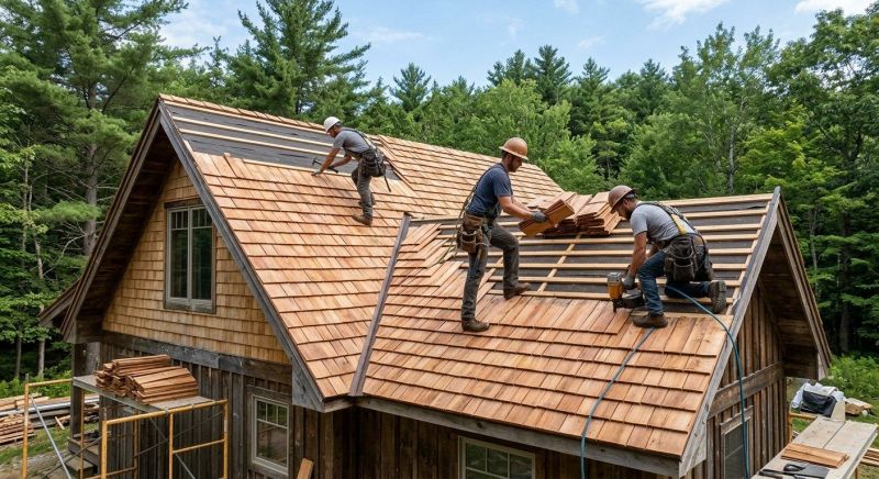 Cedar Roof Installation in Old Orchard Beach, ME