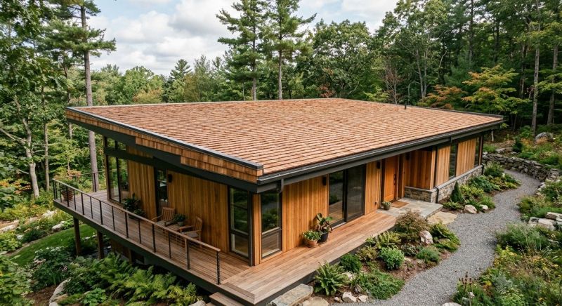 Cedar Shake Roof Construction in Gorham, ME
