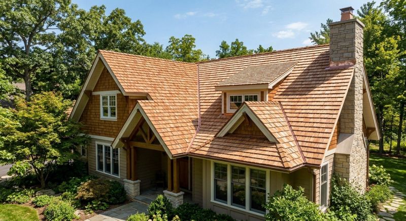 Cedar Shake Roof Construction in Lebanon, ME