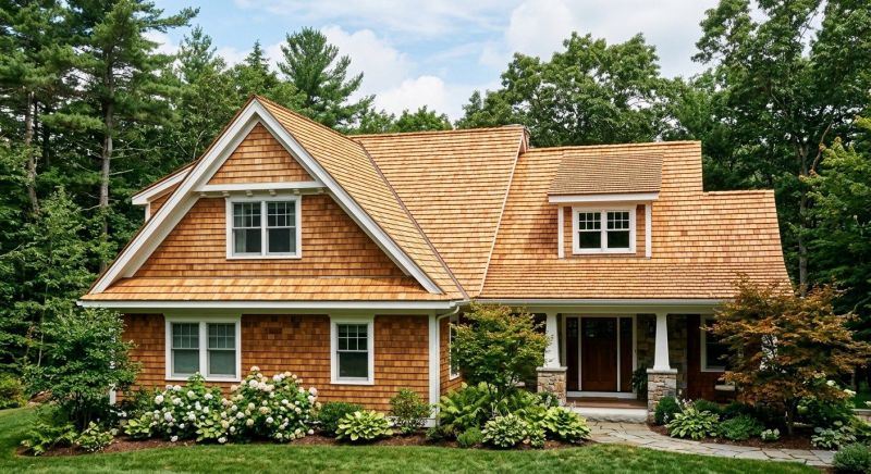 Cedar Shake Roof Construction in Saco, ME