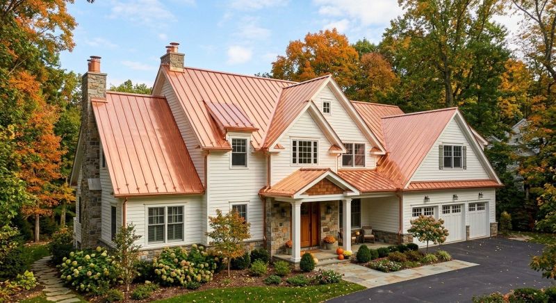 Copper Roof Replacement in Kennebunkport, ME