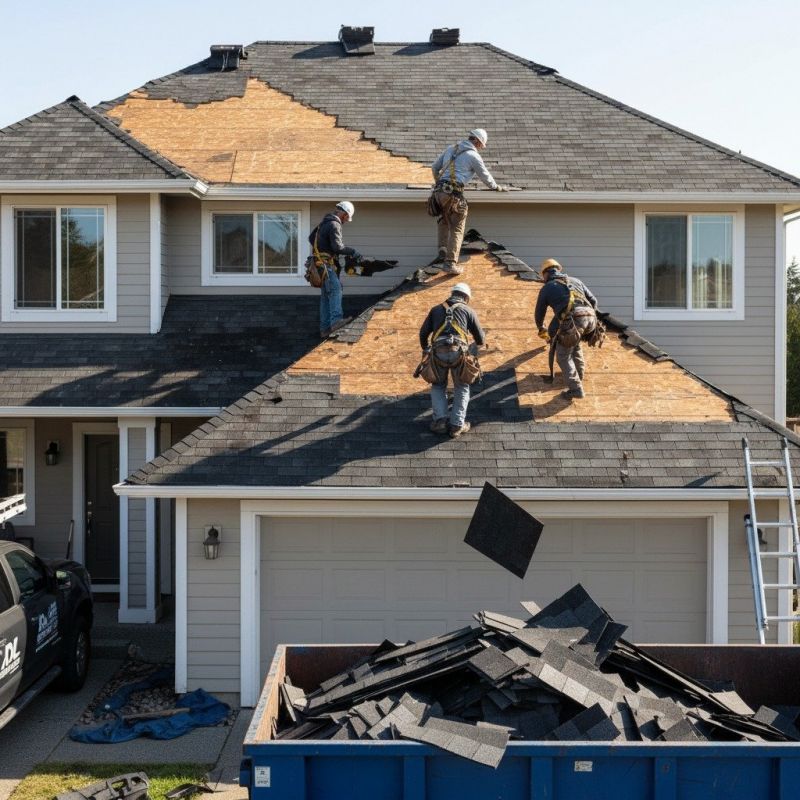 Damaged Roof Replacement in Lebanon, ME