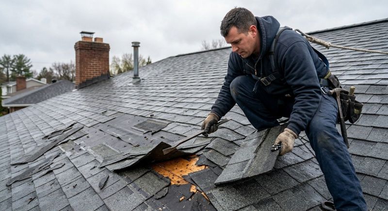 Damaged Roof Replacement in Saco, ME
