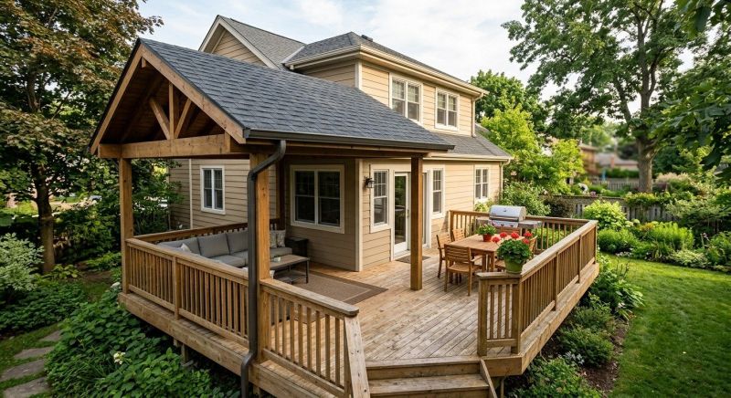 Deck Roof Construction in Kennebunkport, ME
