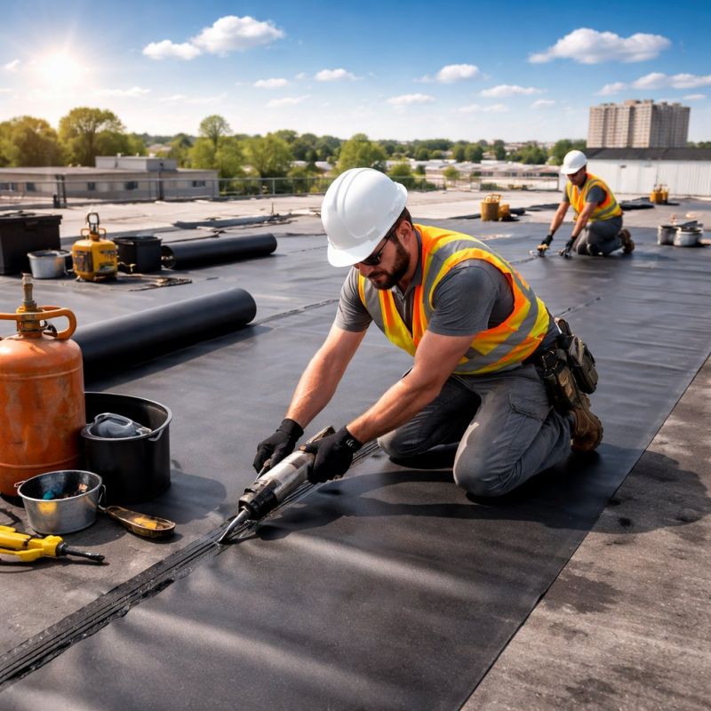 Epdm Roof Installation in Portland, ME