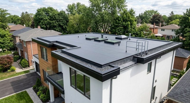 Flat Roof Installation in Hollis Center, ME