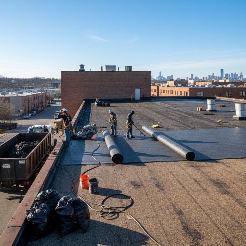 Flat Roof Replacement in Lebanon, ME