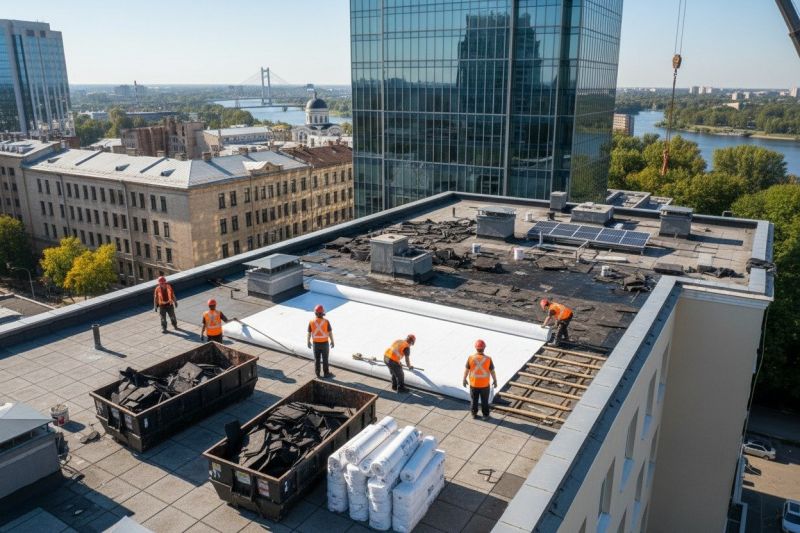 Flat Roof Replacement in Portland, ME