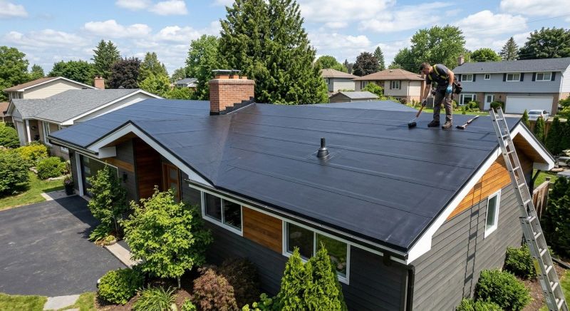 Rubber Roof Installation in Kennebunkport, ME