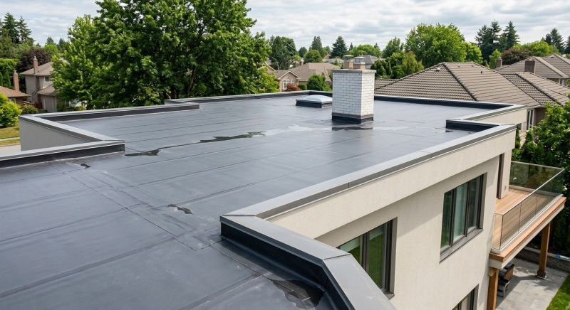 Single Ply Roof Installation in Cape Elizabeth, ME