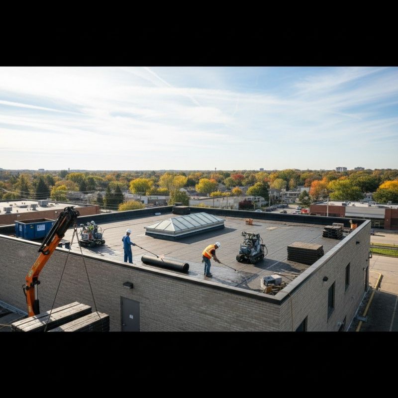 Single Ply Roof Replacement in Gorham, ME