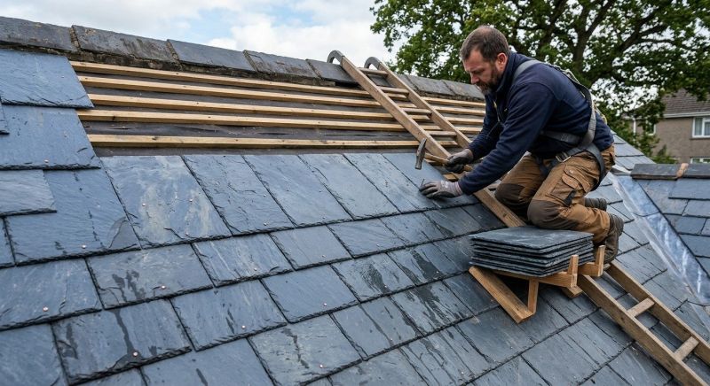 Slate Roof Construction in York County, ME