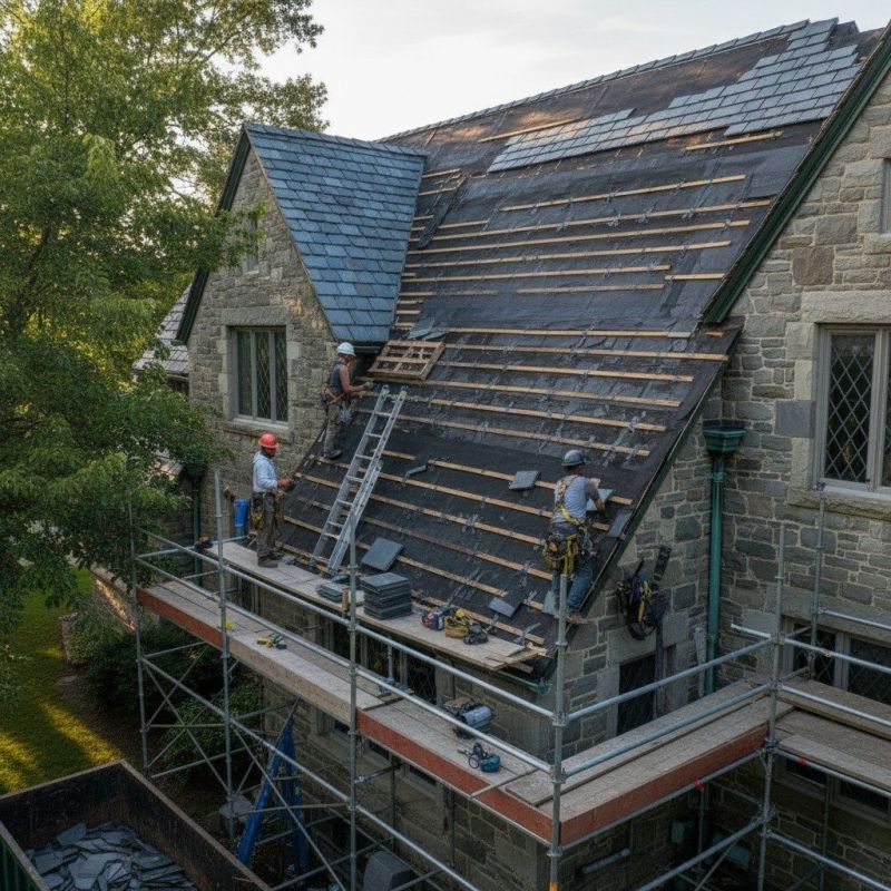 Slate Roof Replacement in Ogunquit, ME