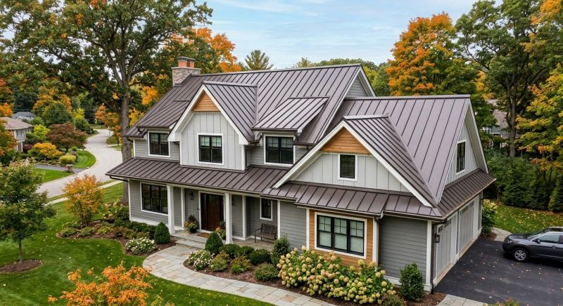Steel Roof Replacement in Wells, ME