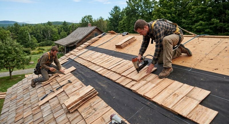 Wood Roofing Installation in Eliot, ME