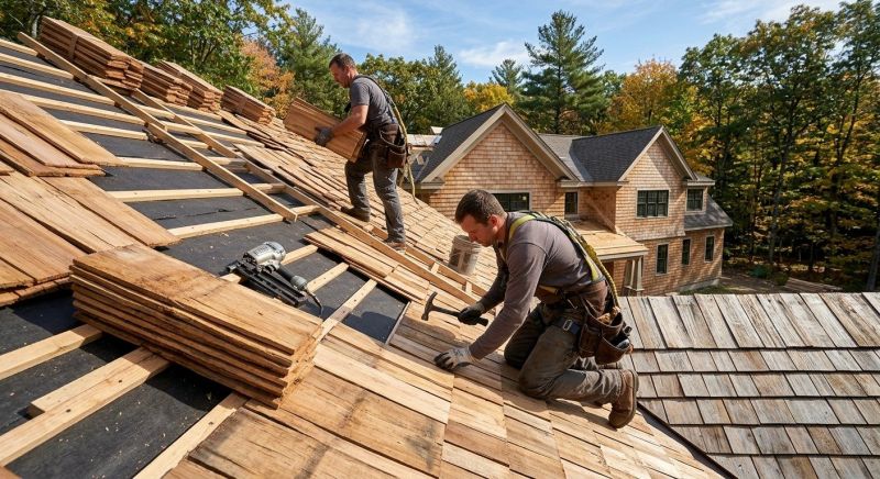 Wood Roofing Installation in York County, ME
