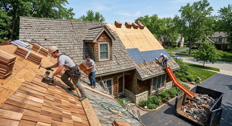 Wood Shake Roof Replacement in Sanford, ME